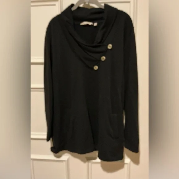 Soft Surroundings Black Top - Picture 1 of 6